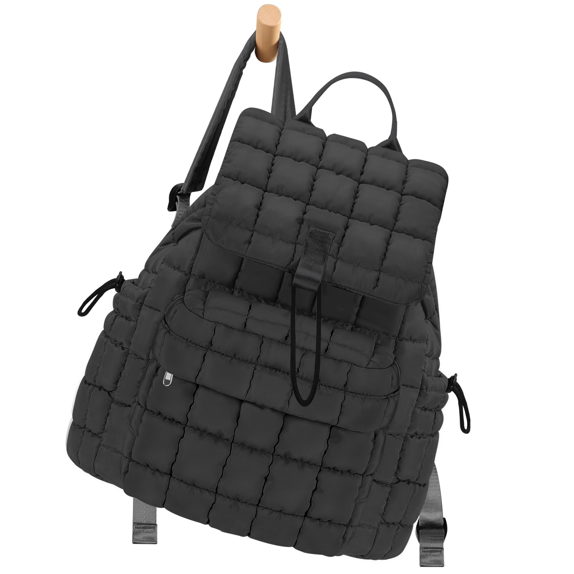 TILYMOL Backpack for Women - Lightweight Puffer Quilted Travel Backpack - Small Casual Daily Daypack Purse for Women - Cute Fashion Carry on Daypack, Grey