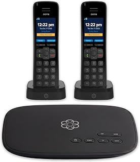 OOMA Telo Free Home Phone Service and Two HD3 Handsets. Works with Amazon Echo and Smart Devices (811008023409)