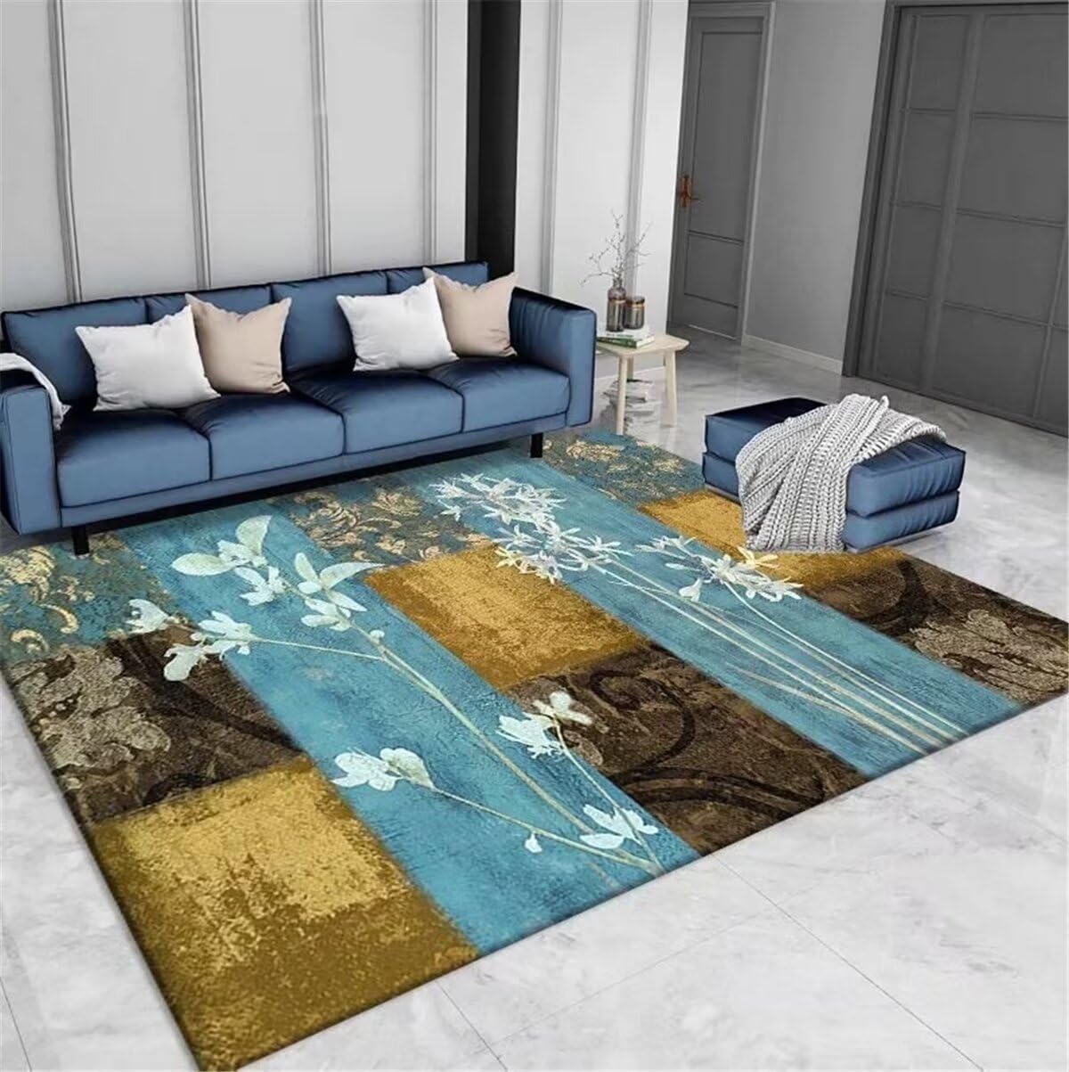 Tapis naturel lavable 80x150cm pour protéger bébé des sols froids et de la poussière
