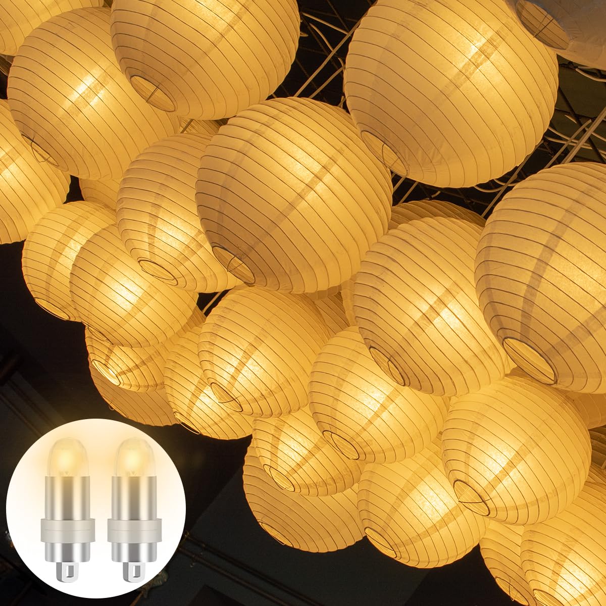 30 Mini Lanternes LED Pour Ballons Et Lanternes En Papier – Lumière Blanche Chaude Étanché, Idéal Mariage Et Fêtes