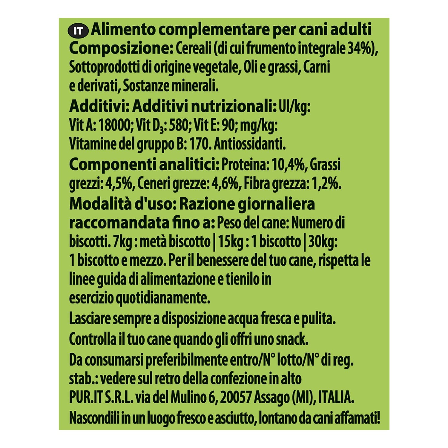 PURINA FRISKIES Biscuit Snack per Cani Adulti Biscotti con 6 Confezioni da 650g