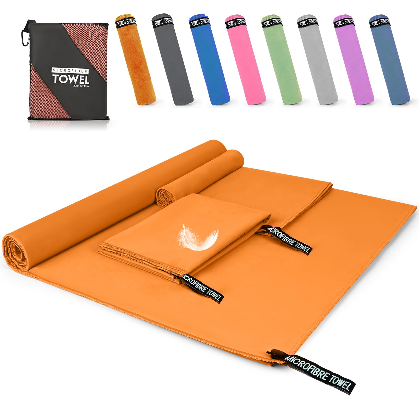 Serviette Légère Absorbante Lot De 12 Serviettes De Plage Microfibre - 160x80 Cm - Séchage Rapide Anti-sable - Pour Voyage, Piscine, Camping Serviette Légère Absorbante Lot De 12 Serviettes De Plage Microfibre - 160x80 Cm - Séchage Rapide Anti-sable - Pour Voyage, Piscine, Camping