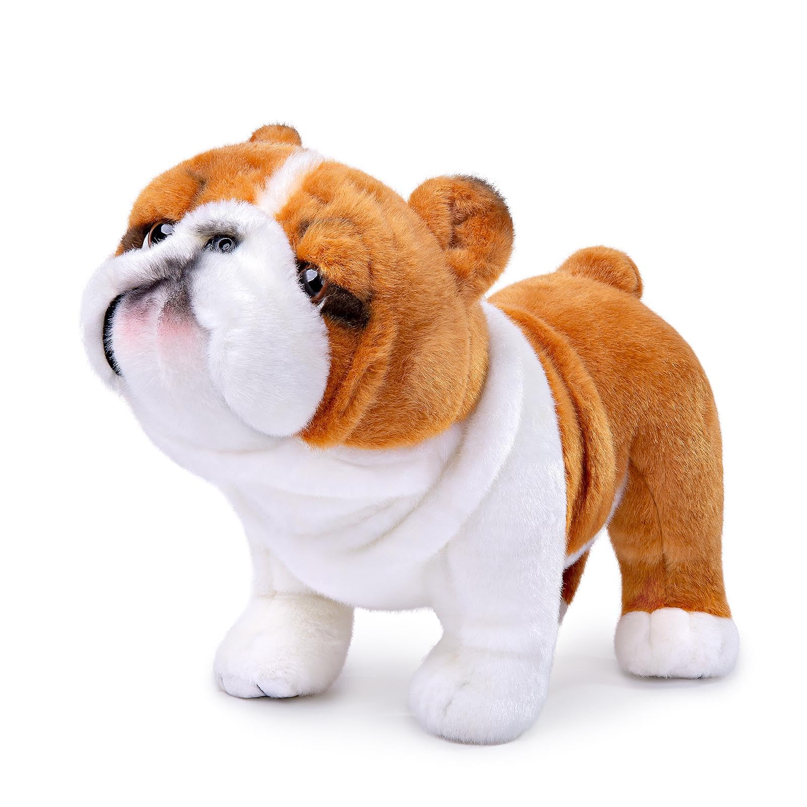 Cuddly Toy Bulldog Super Soft Kissen Cute Dog Stuffed Animal Funny Plush Toy Companions for Cuddling Napping & Home Decor Baby Children's Gift for Halloween Christmas Girls Boys