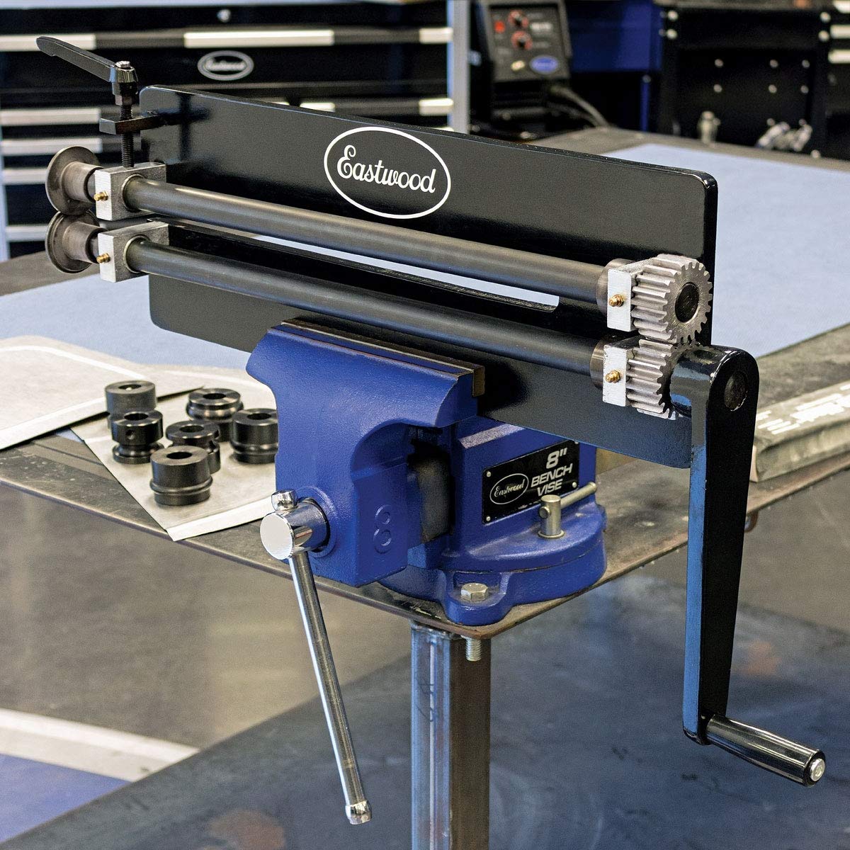 Eastwood Metal Bead Roller with Dies | Generous 19 inch Throat Industrial Cast-Iron Metal Beads Roller | 18 Gauge Sheet Me... - Review, Price and Buying Guide
