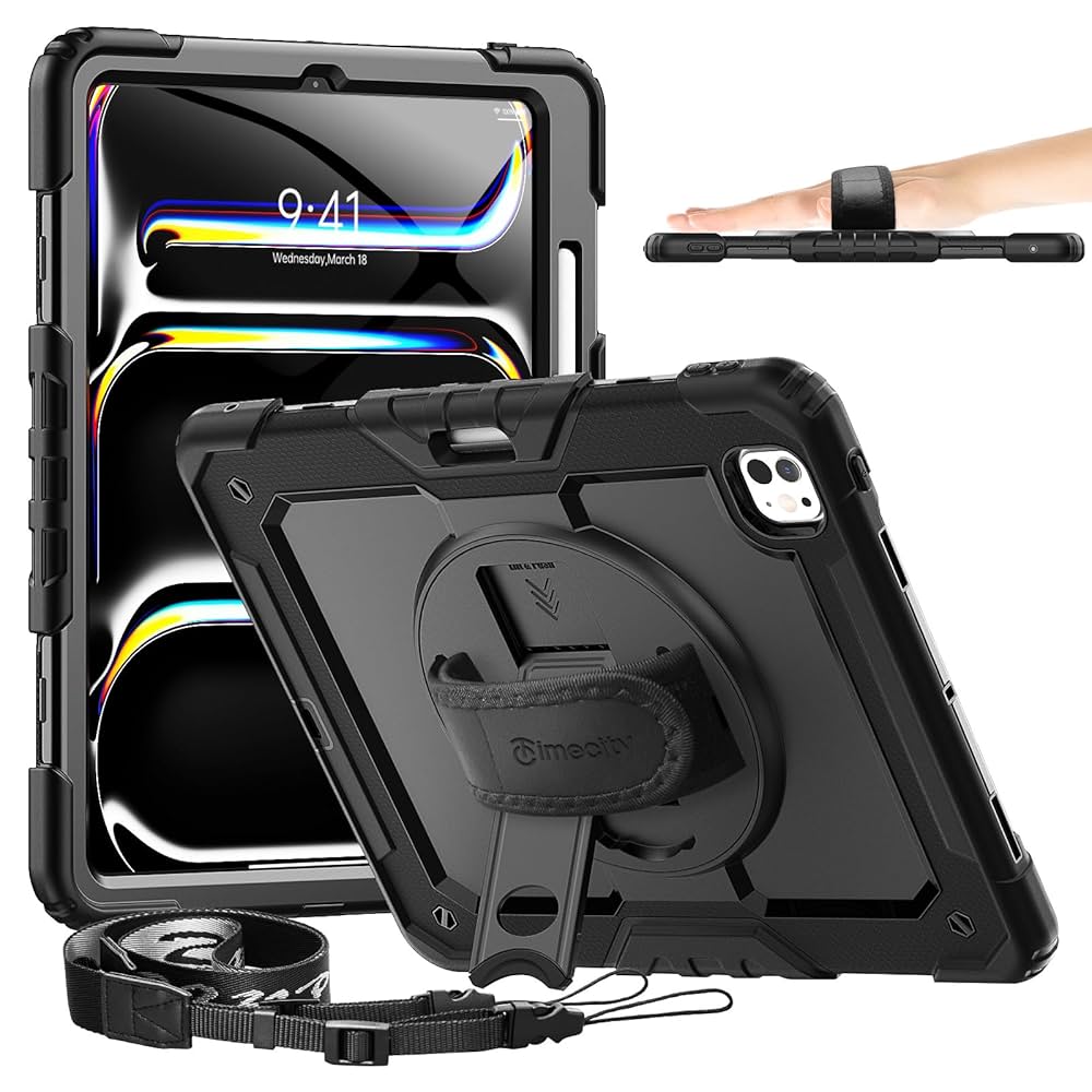 Amazon | Timecity iPad Pro 13インチ ケース 2024新モデル 三層