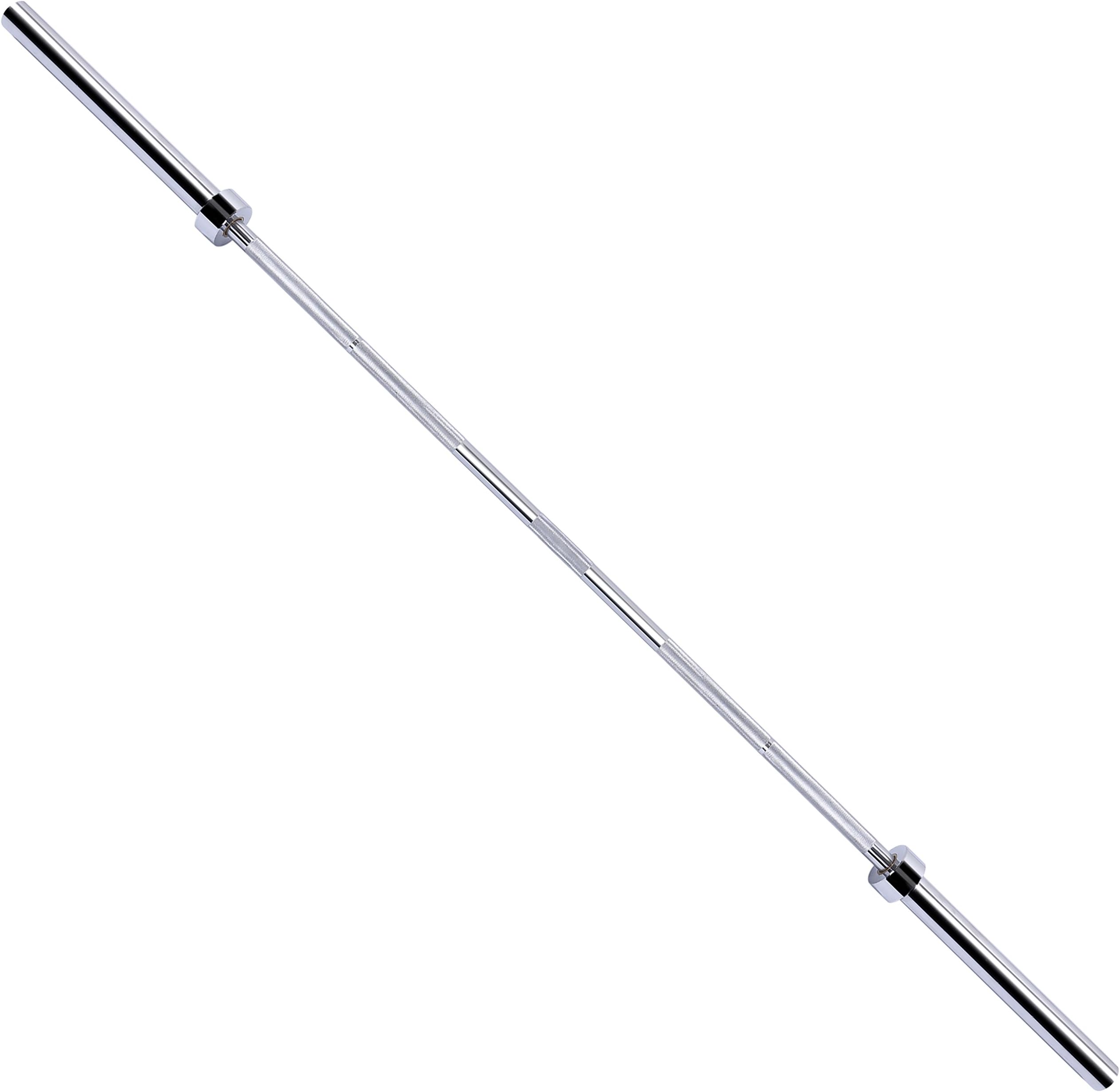Olympic Bar for Weightlifting and Power Lifting Barbell, 700-Pound Capacity (7 Feet, Silver)