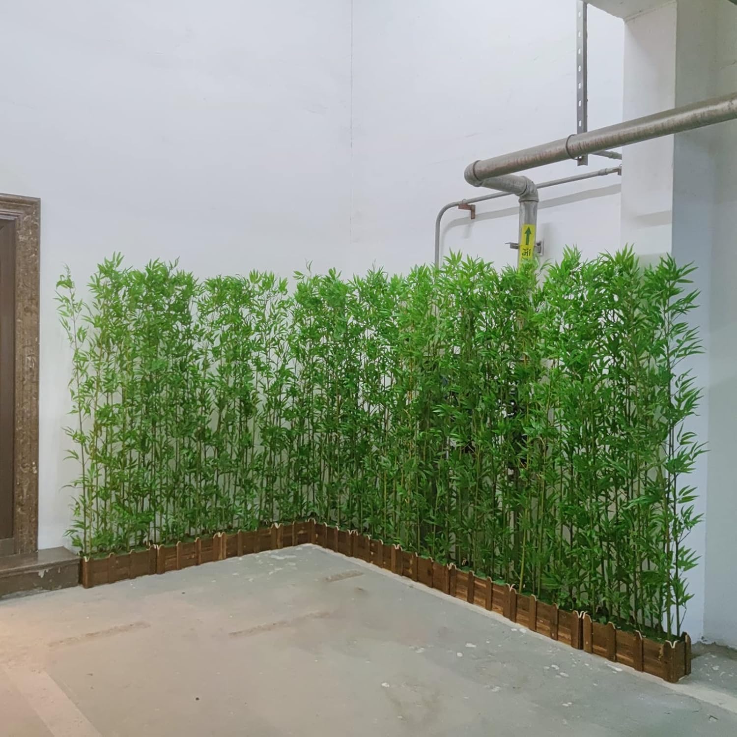 Indoor Room Divider Greenery Wall, Artificial Plant Bamboo