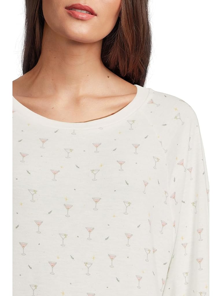 White HONEYDEW Star Seeker Brushed Jersey Lounge Set