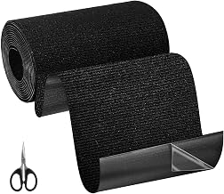 10 x 160 cm Black Fabric Repair Sticker with Scissors, 1 Piece Washable Repair Patch for Fabric, Furniture, Car Seats, Clothes, Chairs, Sofas and Cushions