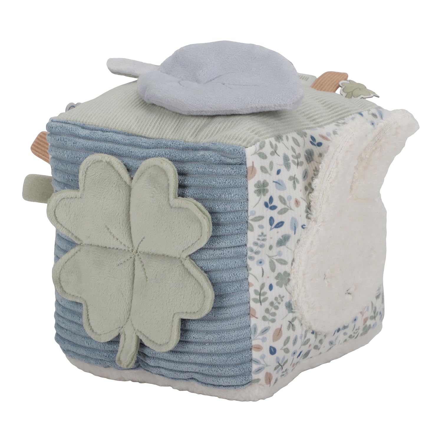 Little Dutch nijntje Miffy x Fühlwürfel Stoff-Würfel Activity Spielwürfel Aktivitätswürfel Hase Miffy blau - Lucky Leaves