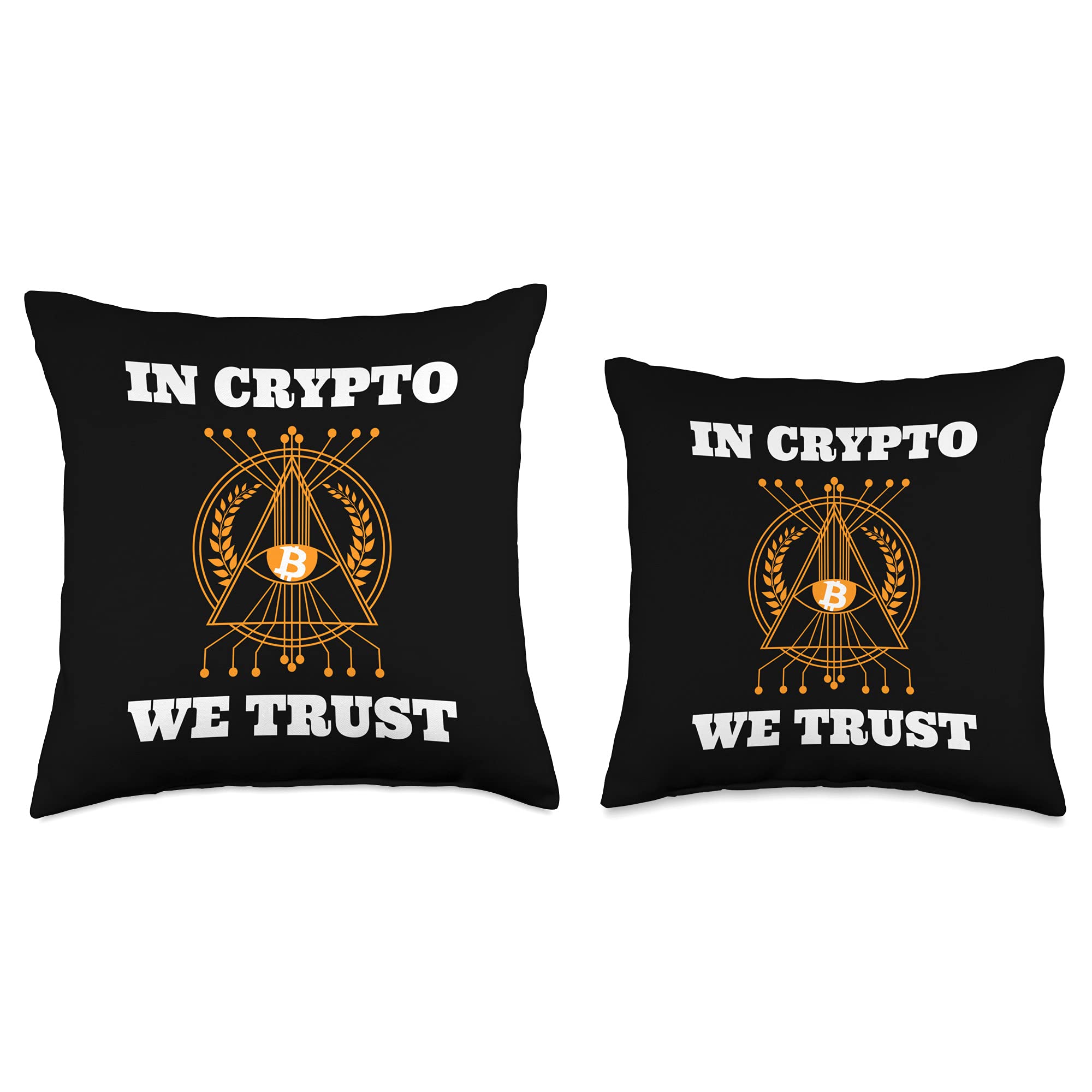 Amazon.com: in crypto we trust - bitcoin investor Throw Pillow : Home &  Kitchen
