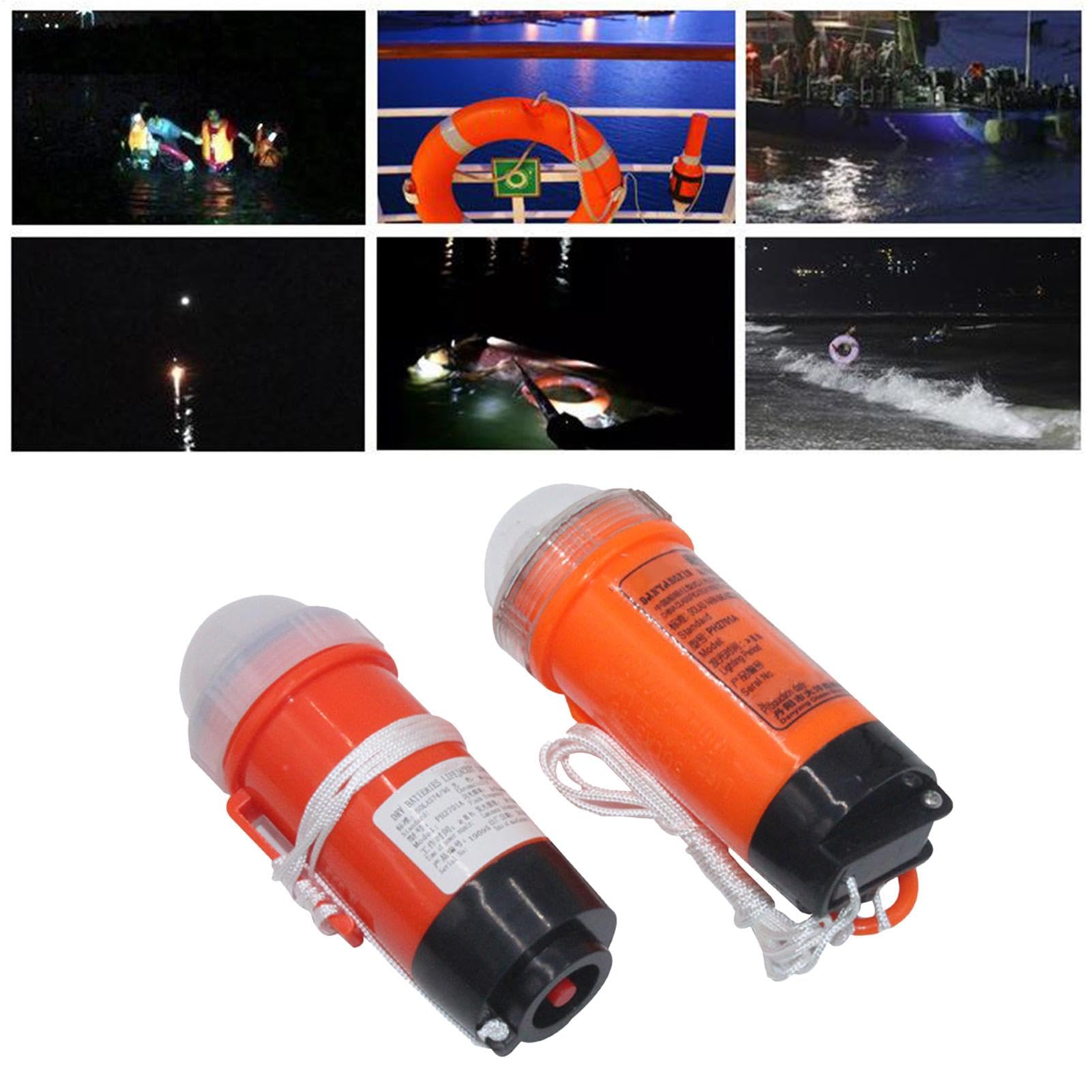 LED-Sicherheitslicht – batteriebetriebenes selbstzündendes Marine-LED-Licht, Marine-LED-Tauch-Stroboskoplicht, helles Sicherheits-Stroboskoplicht für Notfälle, Camping, und im
