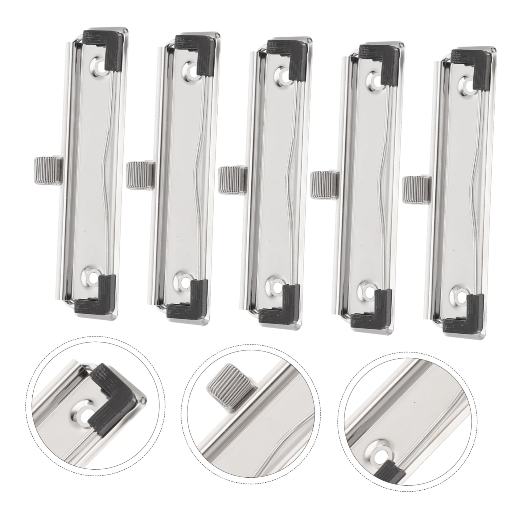 Clip Design Minimalista in Metallo Meccanismo di Bloccaggio Forte per Appunti 5 Pezzi e Resistente per Ufficio e Scuola