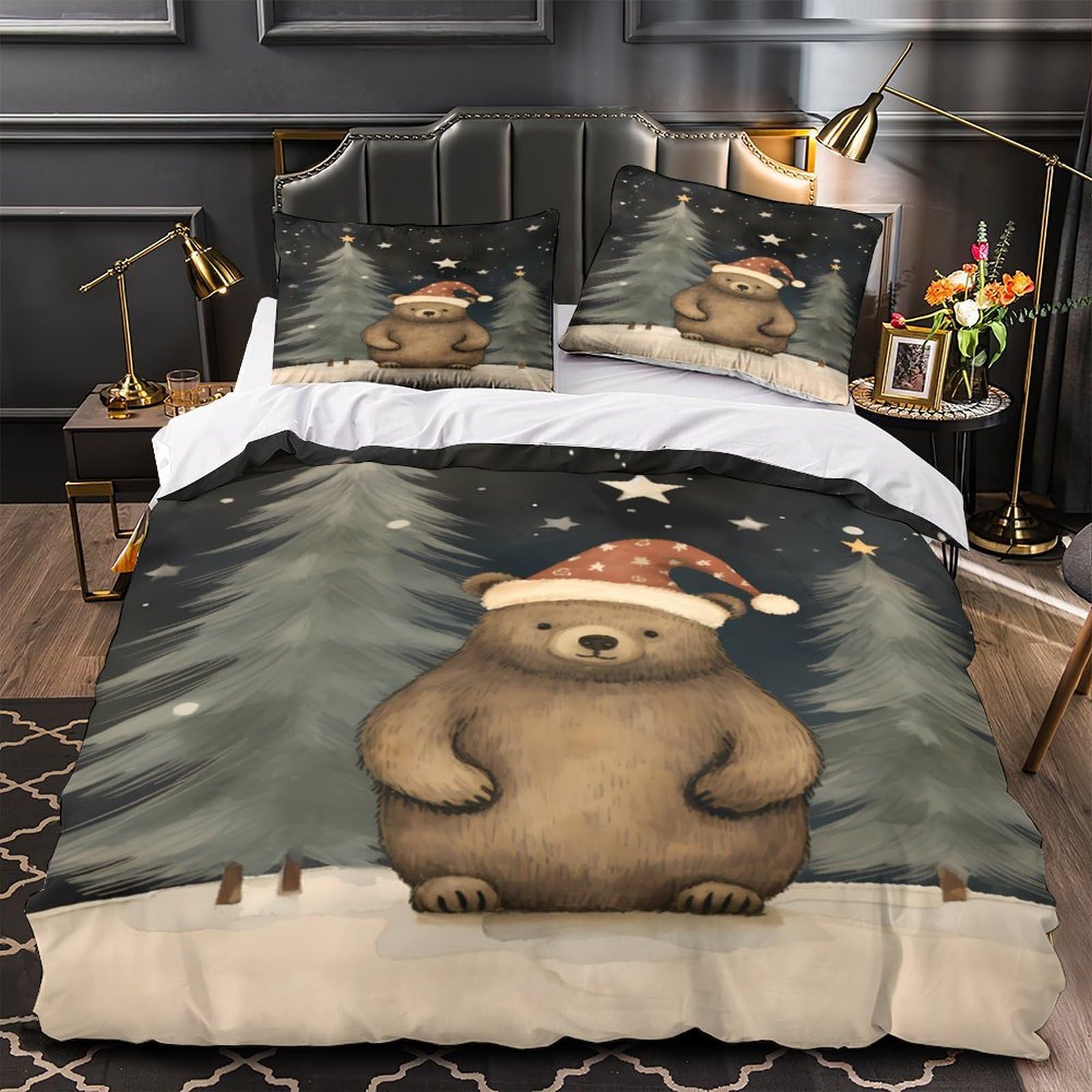 Housse de couette chrétienne 3D pour chambre d'enfant et ado douce