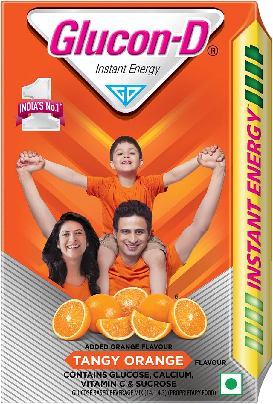 Glucon-D Glucose Based Beverage Mix, Orange, 450g