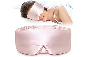 Silk Sleep Mask Pure Mulberry Silk Eye Mask for Side Sleepers