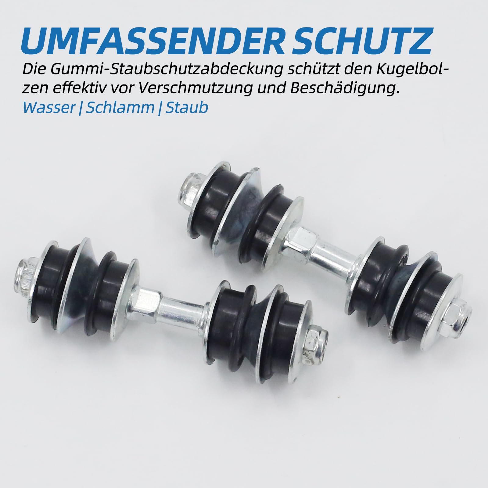 2x Barres stabilisatrices adaptées pour Citroën C1Mk1/Mk2, Peugeot 107/108, Toyota Aygo/Yaris, robustes et durables