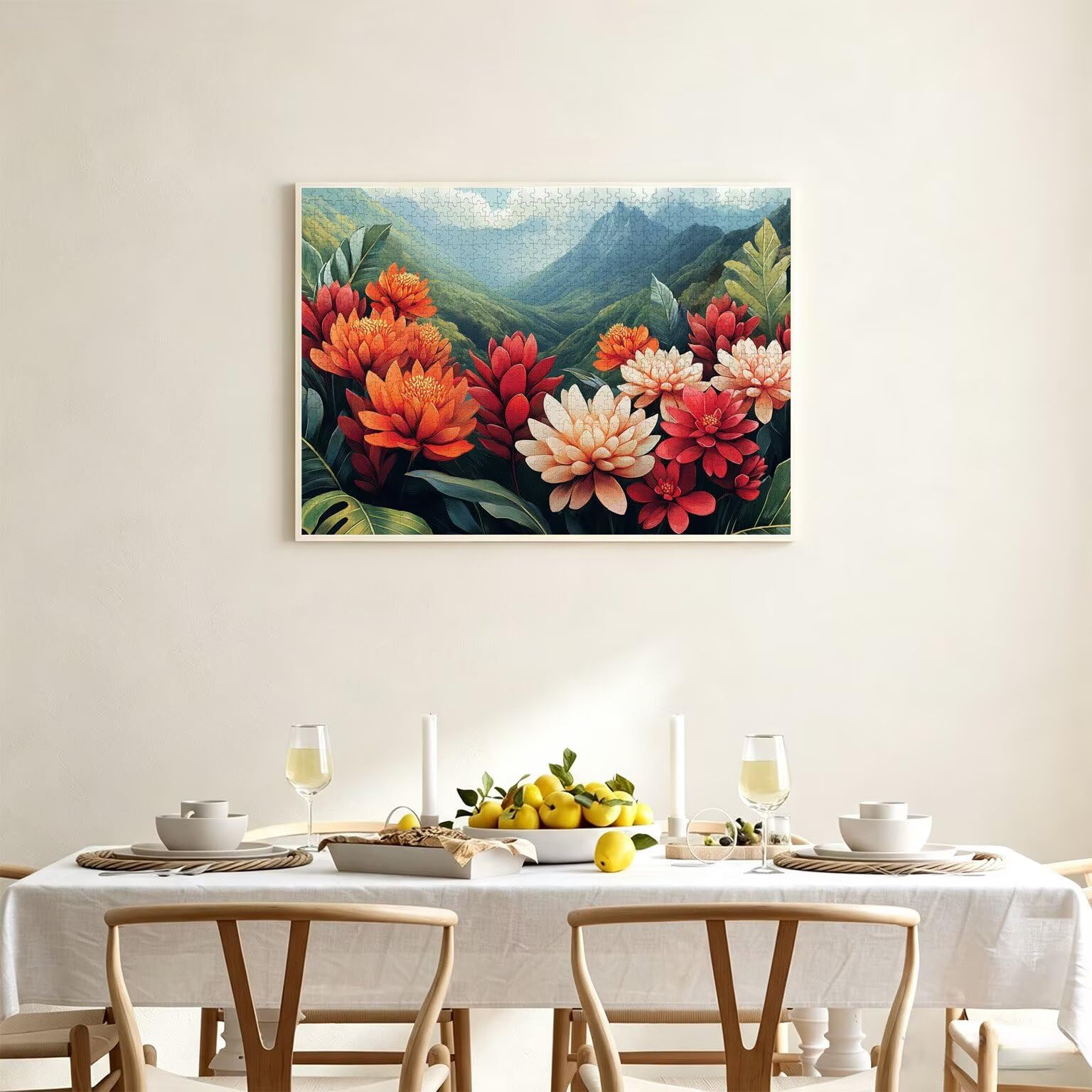 Puzzle dla dorosłych 6000, kwiat krajobrazu, 179 x 105 cm, n-326