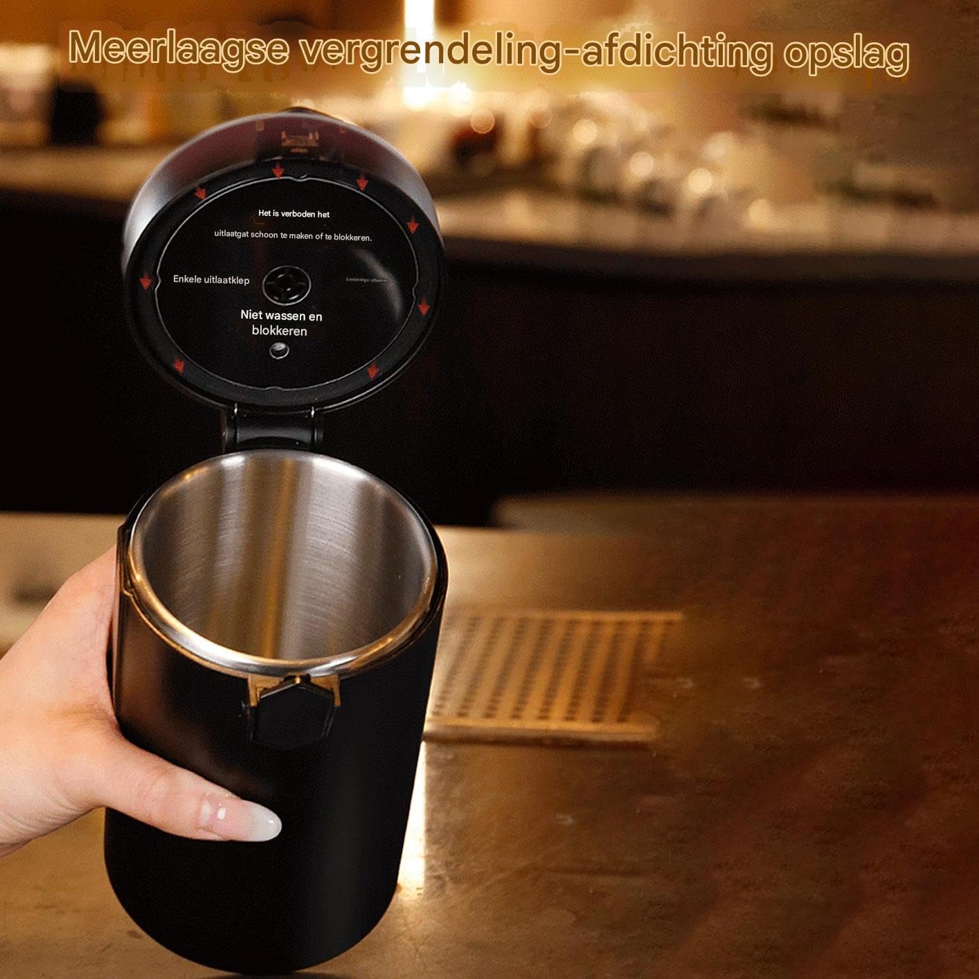 Contenitore Per La Conservazione Del Caffè Barattolo Sottovuoto Da Cucina | Contenitore In Acciaio Per Caffè Con Misurino Ermetico Per Riso Tè Zucchero Caffè Macinato E Al