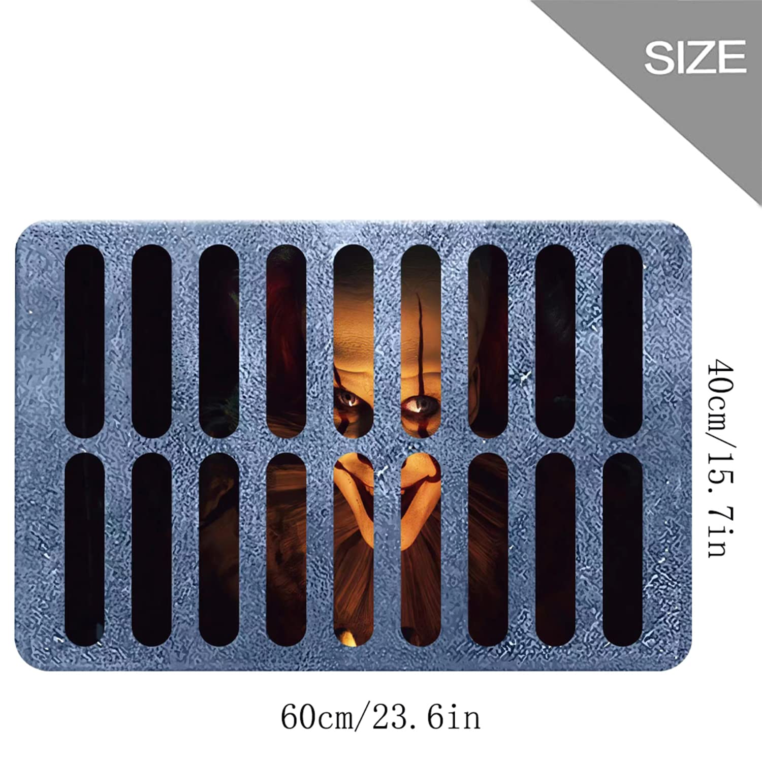 Tapis D'Entrée Halloween Clown Des Égouts - Paillasson Antidérapant 40x60cm Pour Intérieur - 4