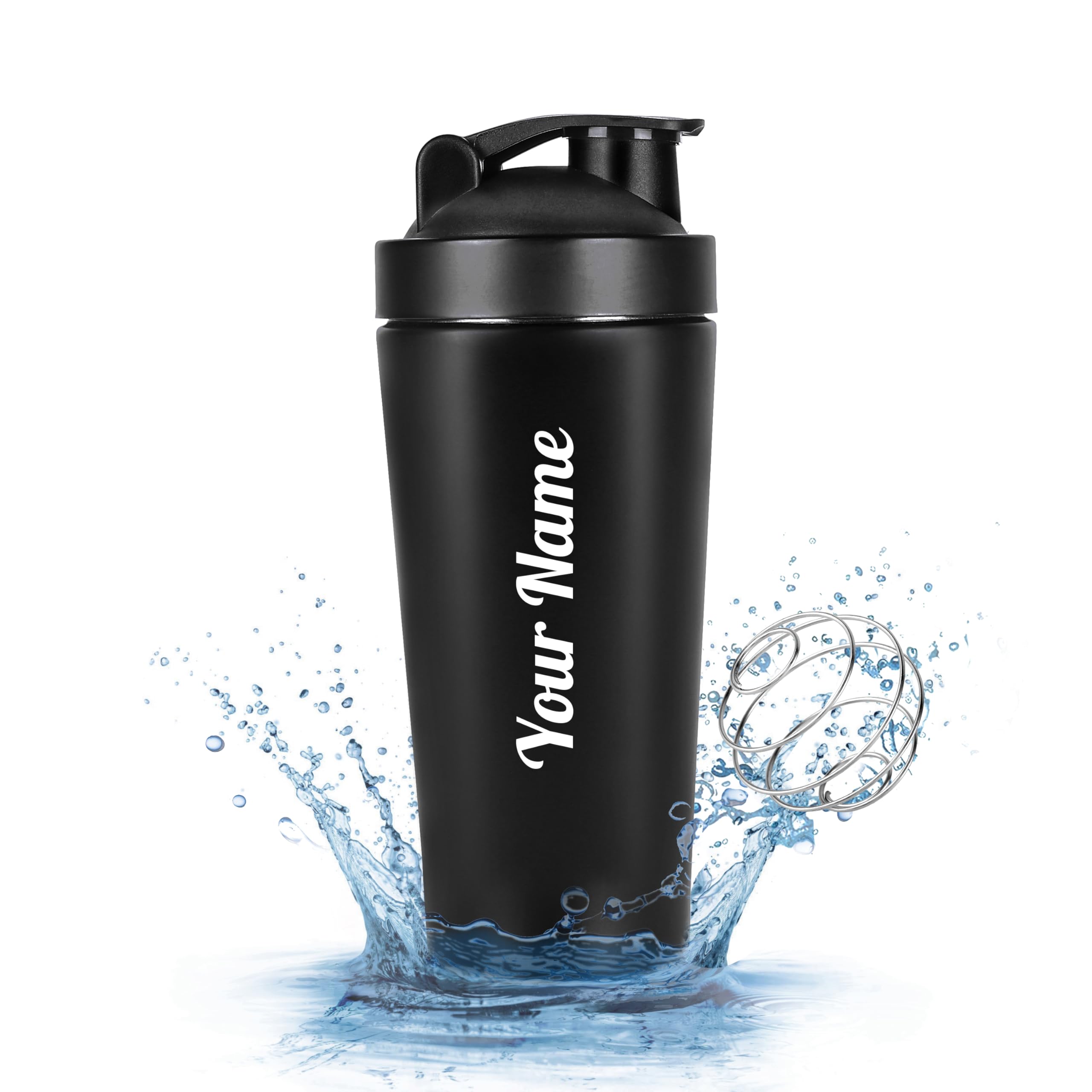 CORPORATE PORIUM Customised Stainless Steel Protein Shaker Bottle with Blender Mixer Ball Leak Proof Gym Shaker for Protein, Diwali Item BPA-Free Travel Steel Shaker for Gym 750ml — Amazon image 9