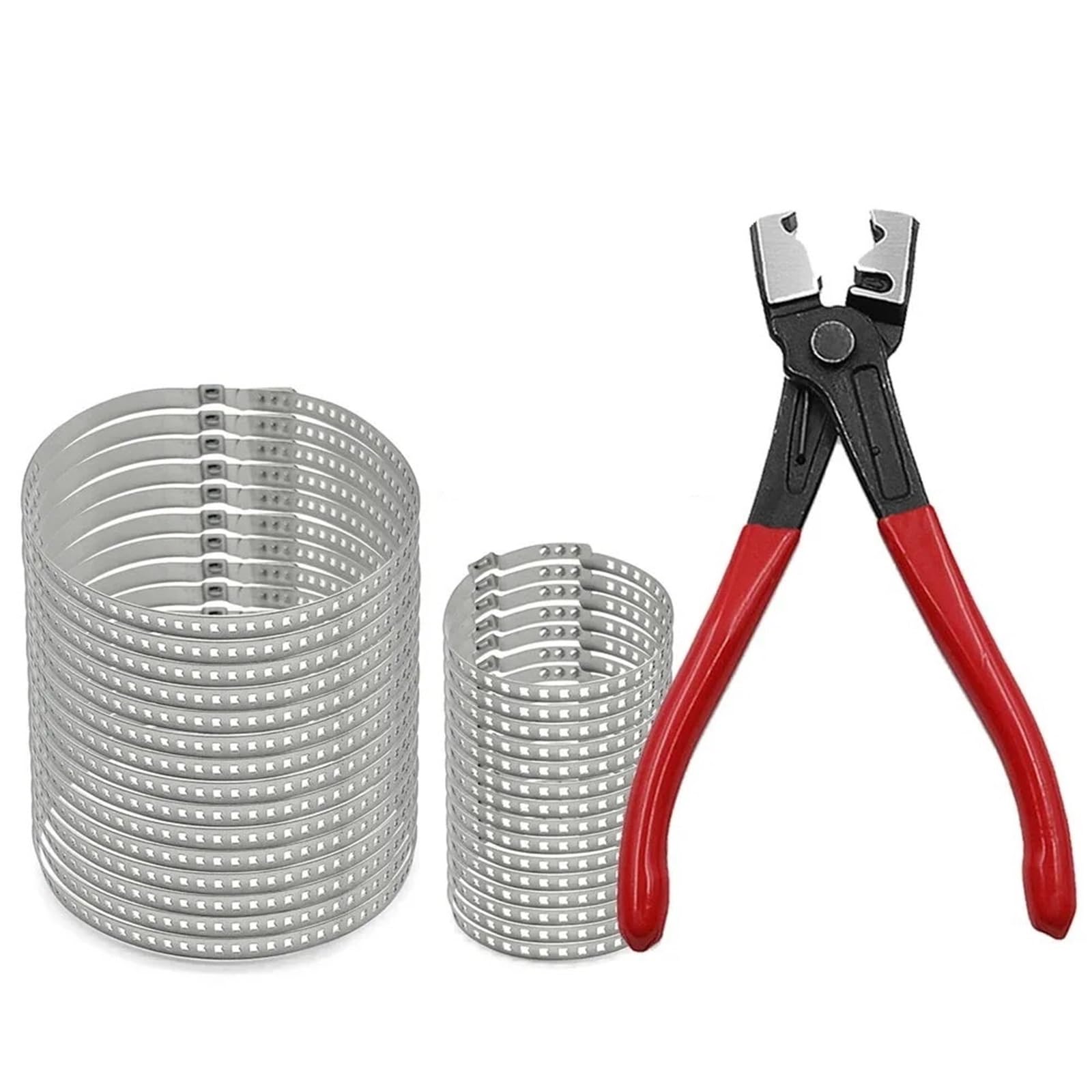 CV Boot Installation Tool 31pcs/Set Clicr-R Hose Clip Plier + Universal CV Boot Clips Kits Stainless Steel Clamp Tool Sets for Most Cars