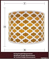 Vista 4 de Royal Designs, Inc. Pantalla de Tambor Decorativa de Moda Hecha a Mano, Hecha en EE.UU., 10 pulgadas, HBC-8028-10, Camello de Dos Tonos