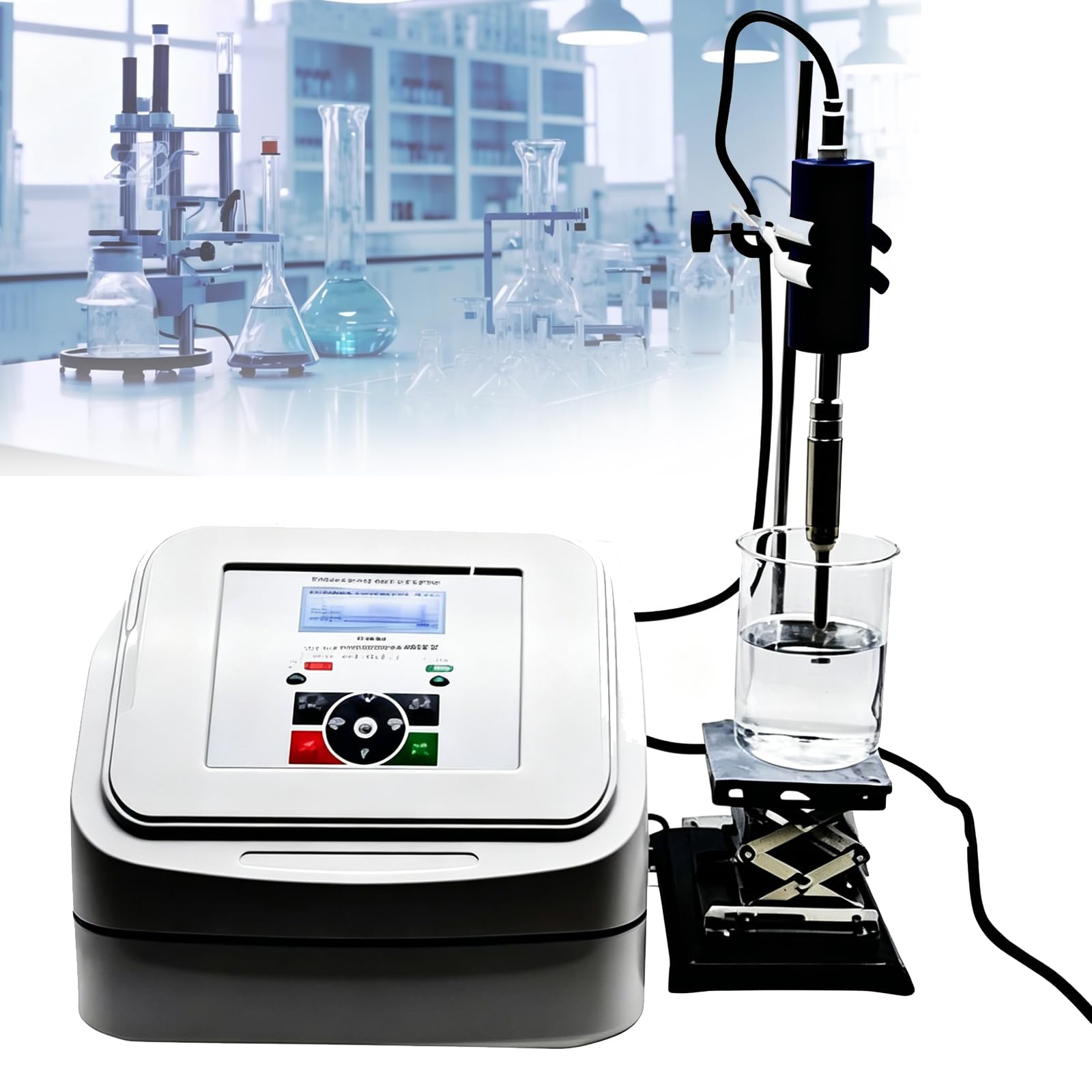 Vila Smo Lab Homogenizer, High-Speed Lab Ultrasonic Homogenizer With Titanium Probe,<600Ml Capacity,With Touch Screen, Optional 2-10Mm Probe, For Nano Dispersion, Extraction, Emulsification 6Mm