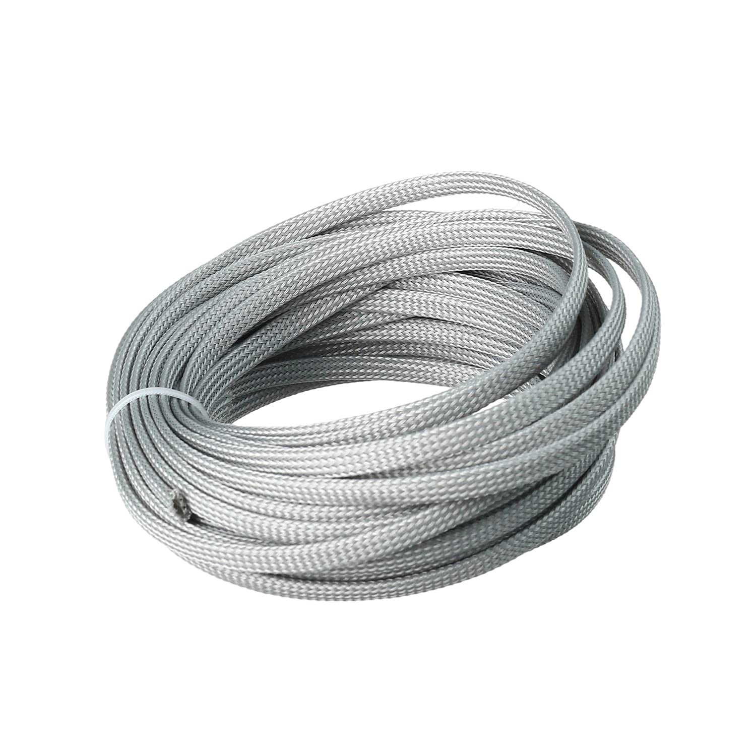 Othmro Guaina Intrecciata Espandibile Per Cavi - 5 Metri, Larghezza 16 Mm, Colore Grigio - Protezione E Gestione Fili