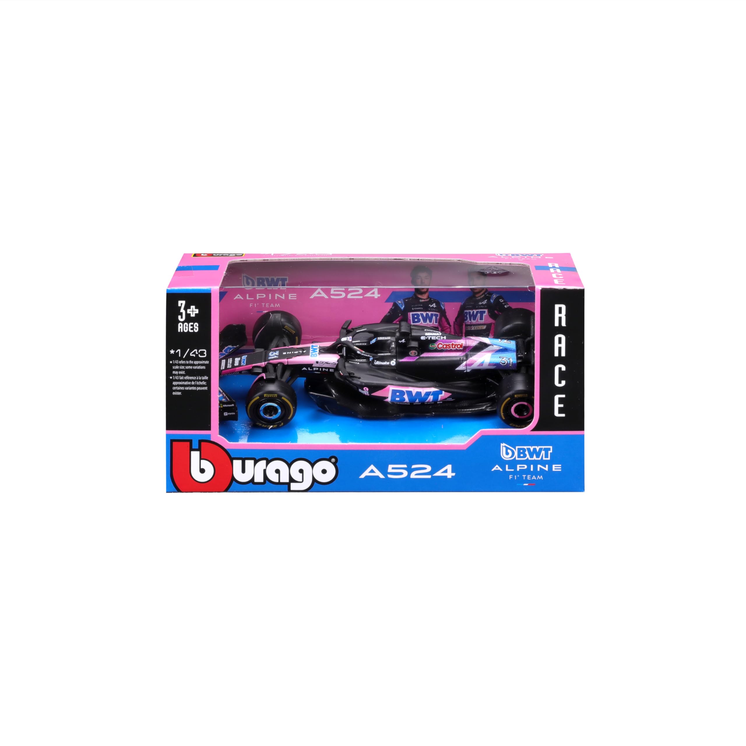 ALPINE F1 A524 TEAM BWT ALPINE N 10 SEASON 2024 PIERRE GASLY 1:43