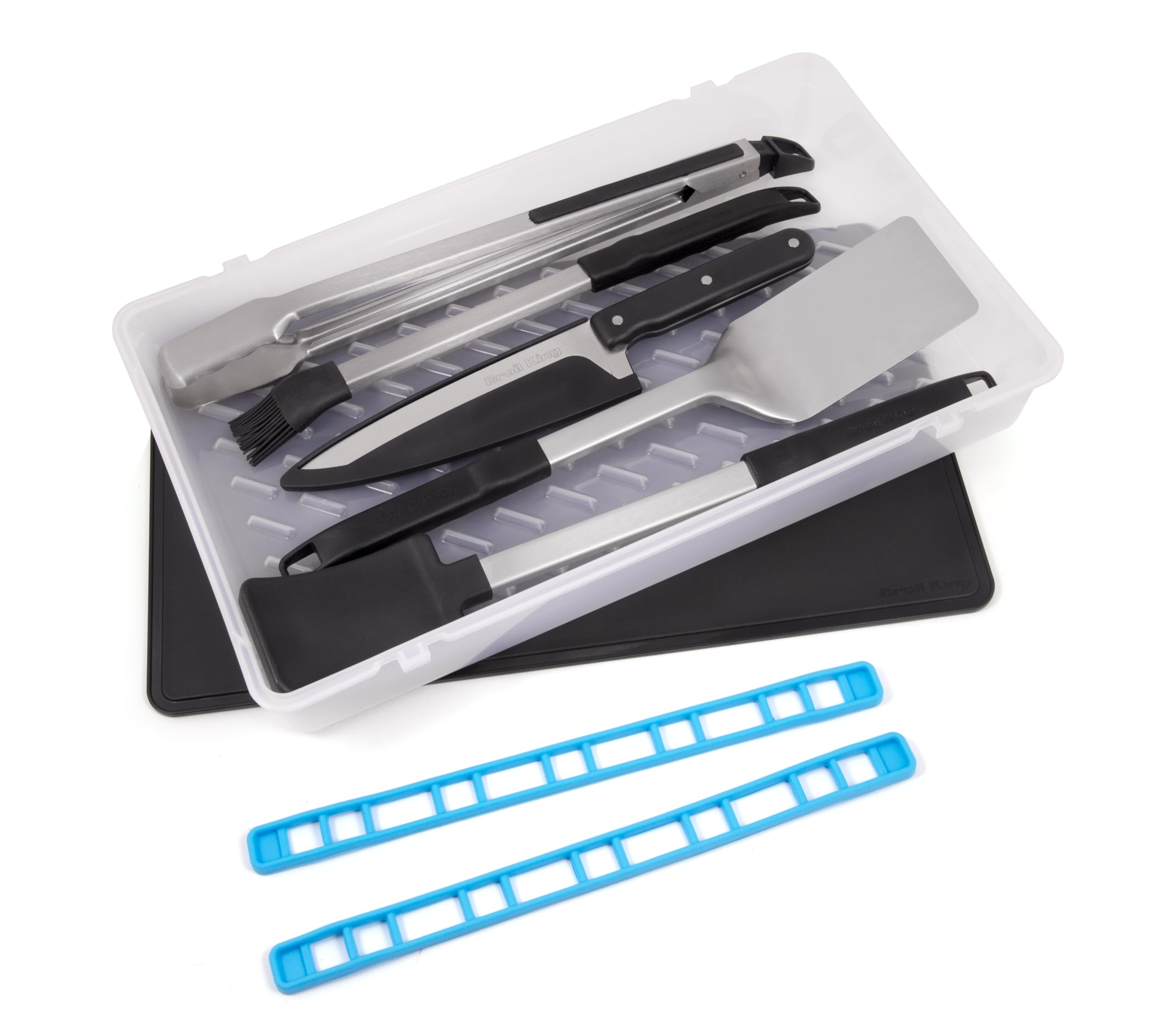 Broil King Grill per Barbecue/Grill, Set di Posate Porta Chef, in Acciaio Inox, 5 x 5 x 5 cm, 64001