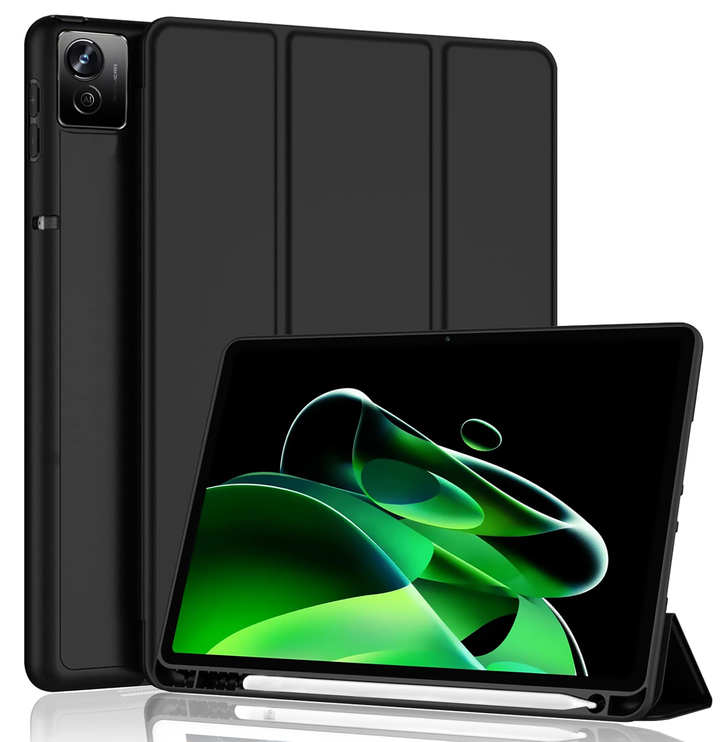 TGK Soft Flexible with Pencil Holder Trifold Flip Back Case for realme Pad X 11 inch Tablet (Black) (B0CMZTJW9B) Amazon Price History, Amazon Price Tracker
