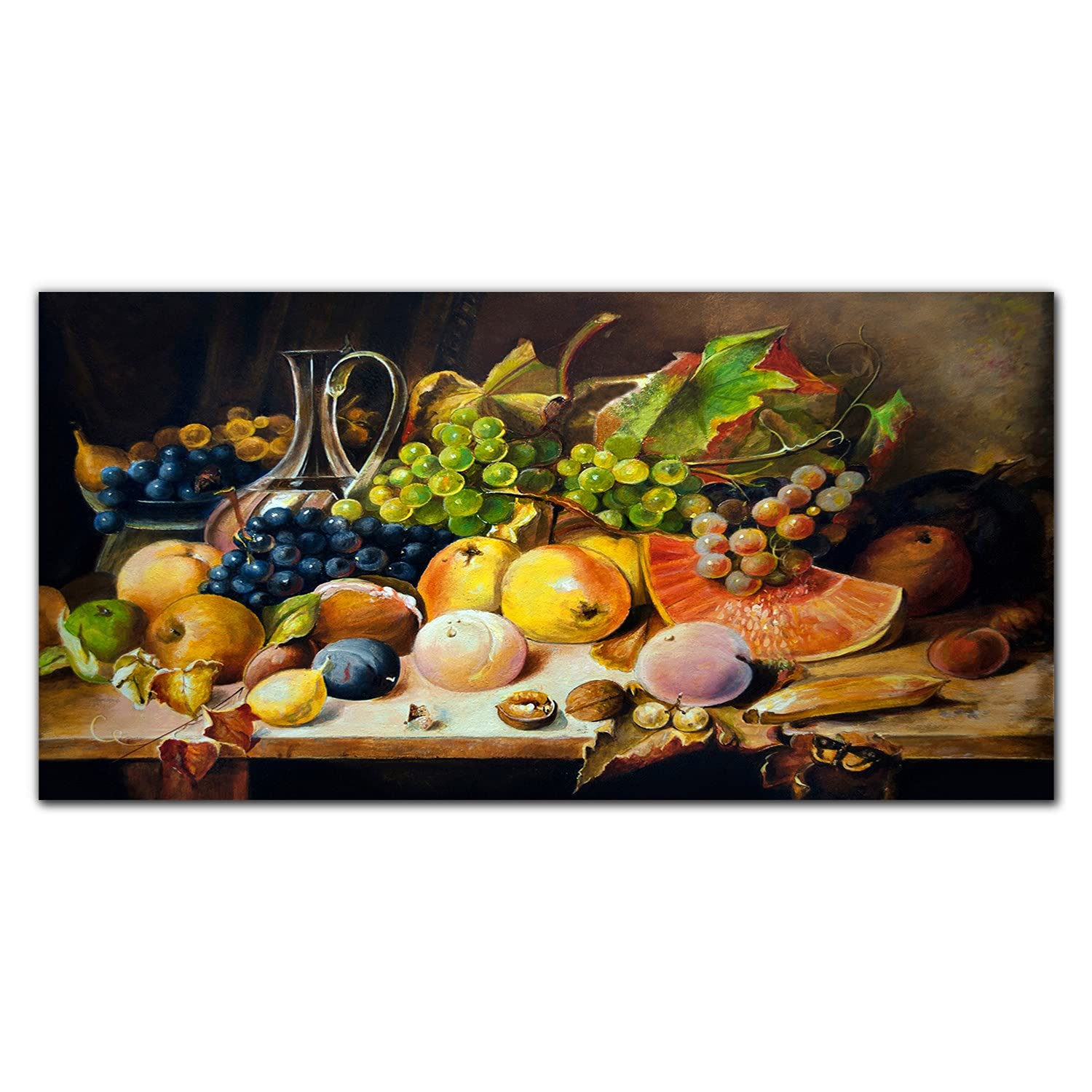 Crédence de cuisine en verre trempé 140x70cm motif fruits - Coloray