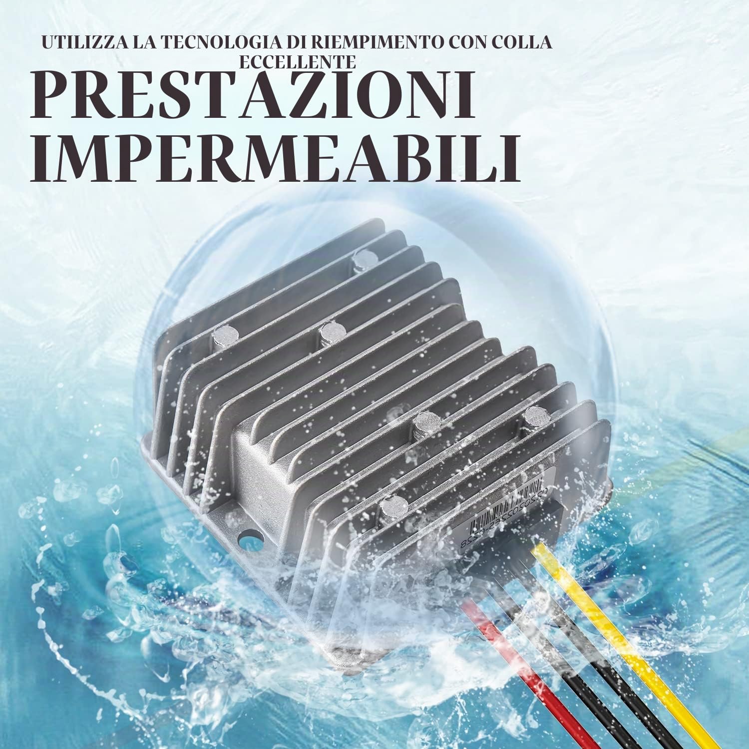 Auto CC 12V a 24V Passo Fino Regolatore di Tensione Convertitore 10A 240W Trasformatore Adattatore Alimentazione del Regolatore Potenza per Veicolo Camion(Ingresso DC 9-20V Uscita 24V)