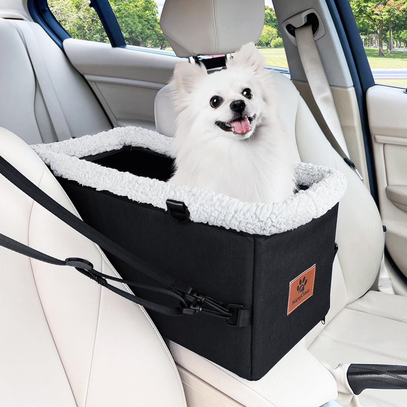 Dog Car Seat for Small Dogs and Kitten Double Protection