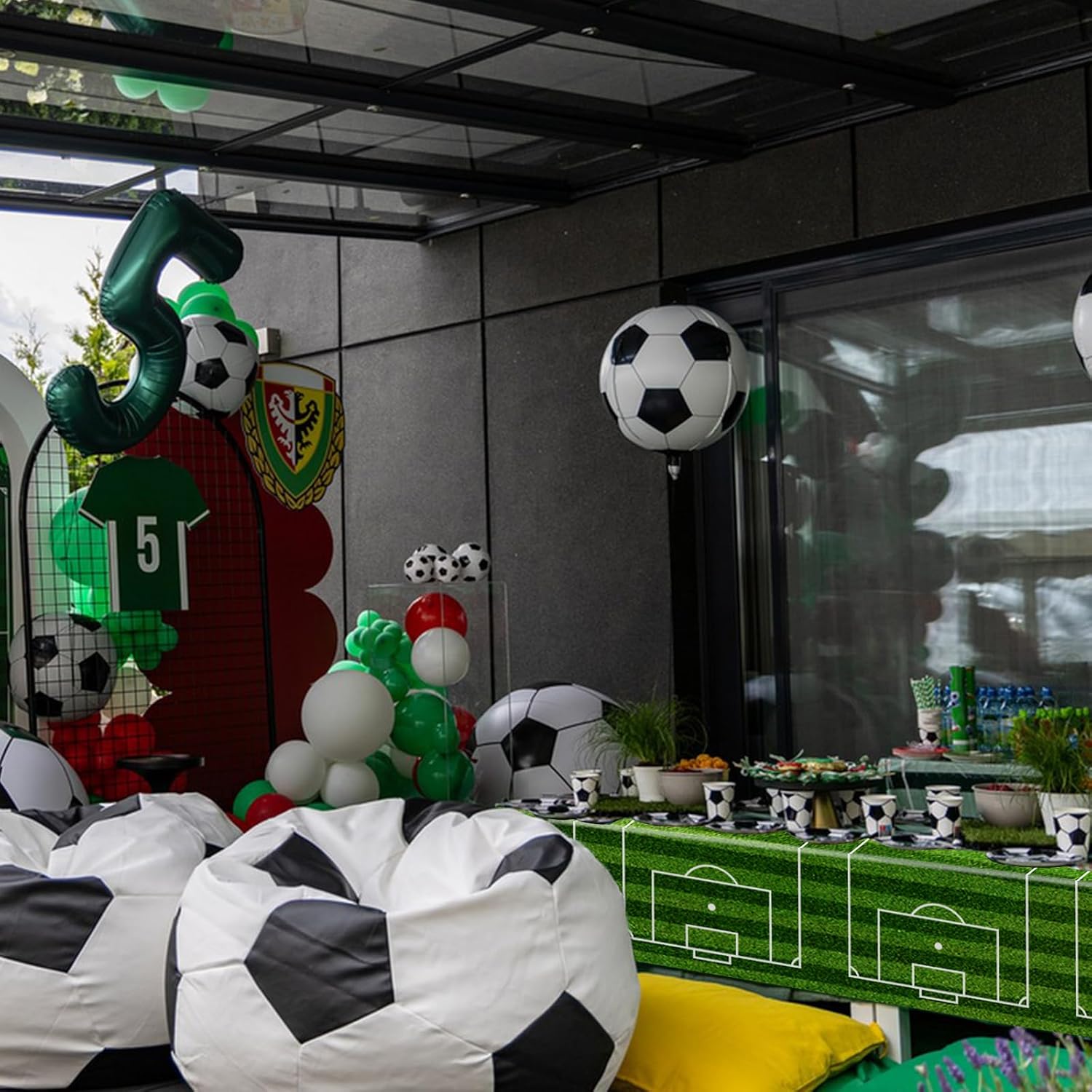 Jaciya Soccer Tablecloth 3-Pack Plastic Table Cover for Soccer Birthday Party Decorations, Themed Events and Fun Gatherings - Image 4