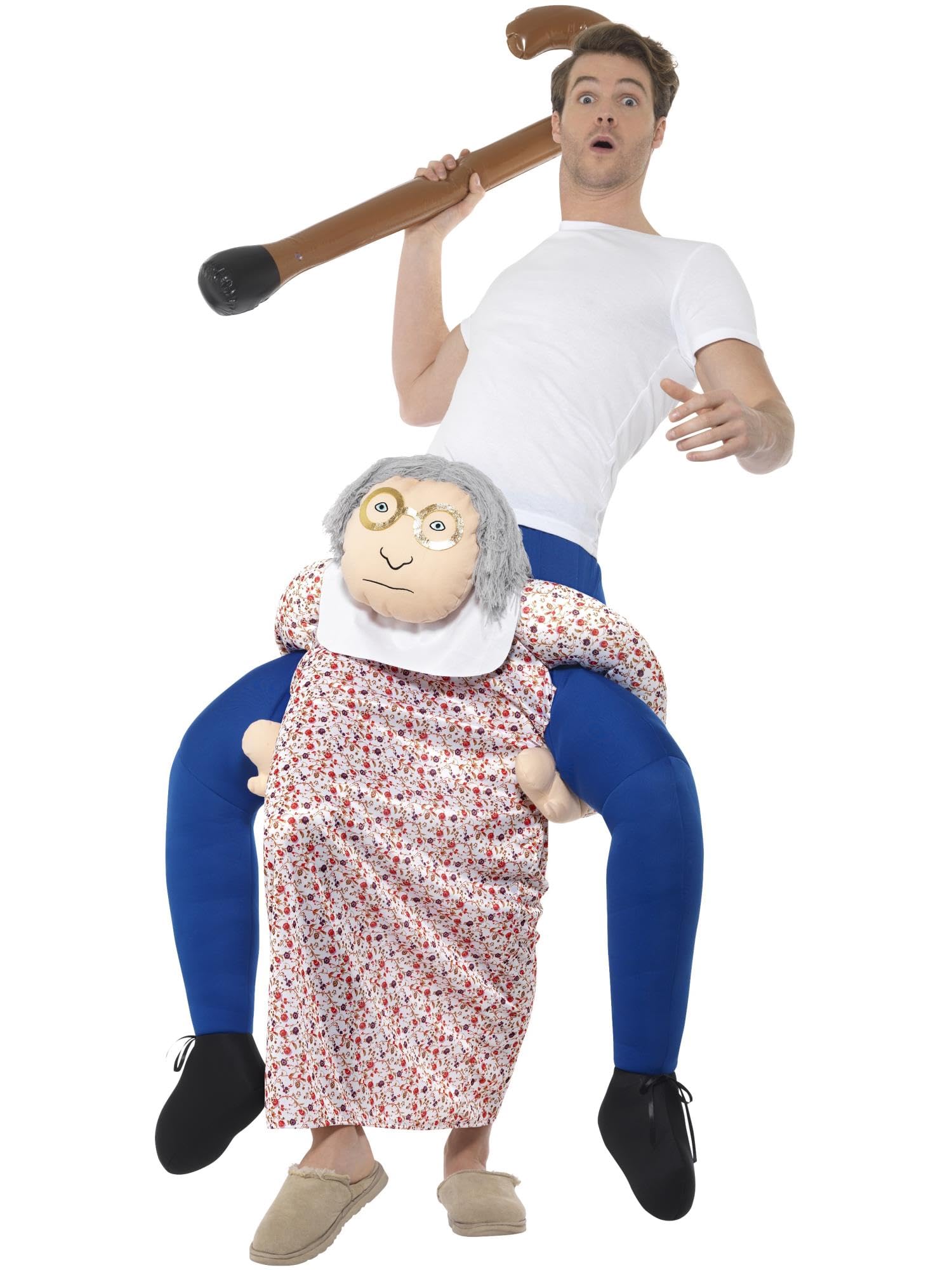 Smiffys Piggyback Grandma Adult Fancy Dress Costume