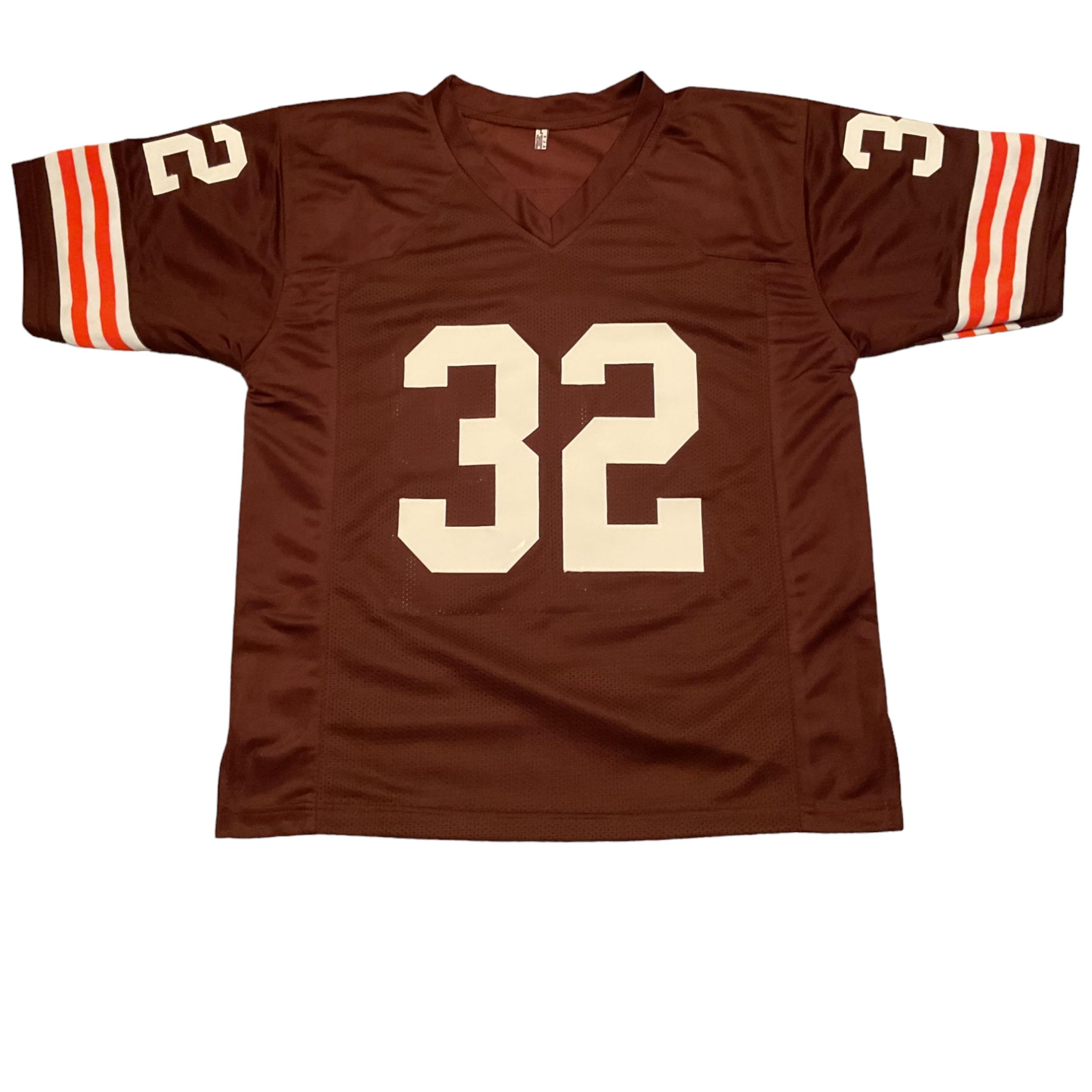 Jim Brown Jersey Stitched Custom Football New No Brand/Logos Adult Sizes (US, Alpha, X-Large, Regular, Regular, Brown)
