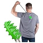 Cactus Scratcher Extendable Big Stick Back Scratcher - Extends 29 Long Double Sided Retractable Scratching Tool for Hand, Neck, Head, and Body - Universal Gift for Family, Pets, and Friends, Green