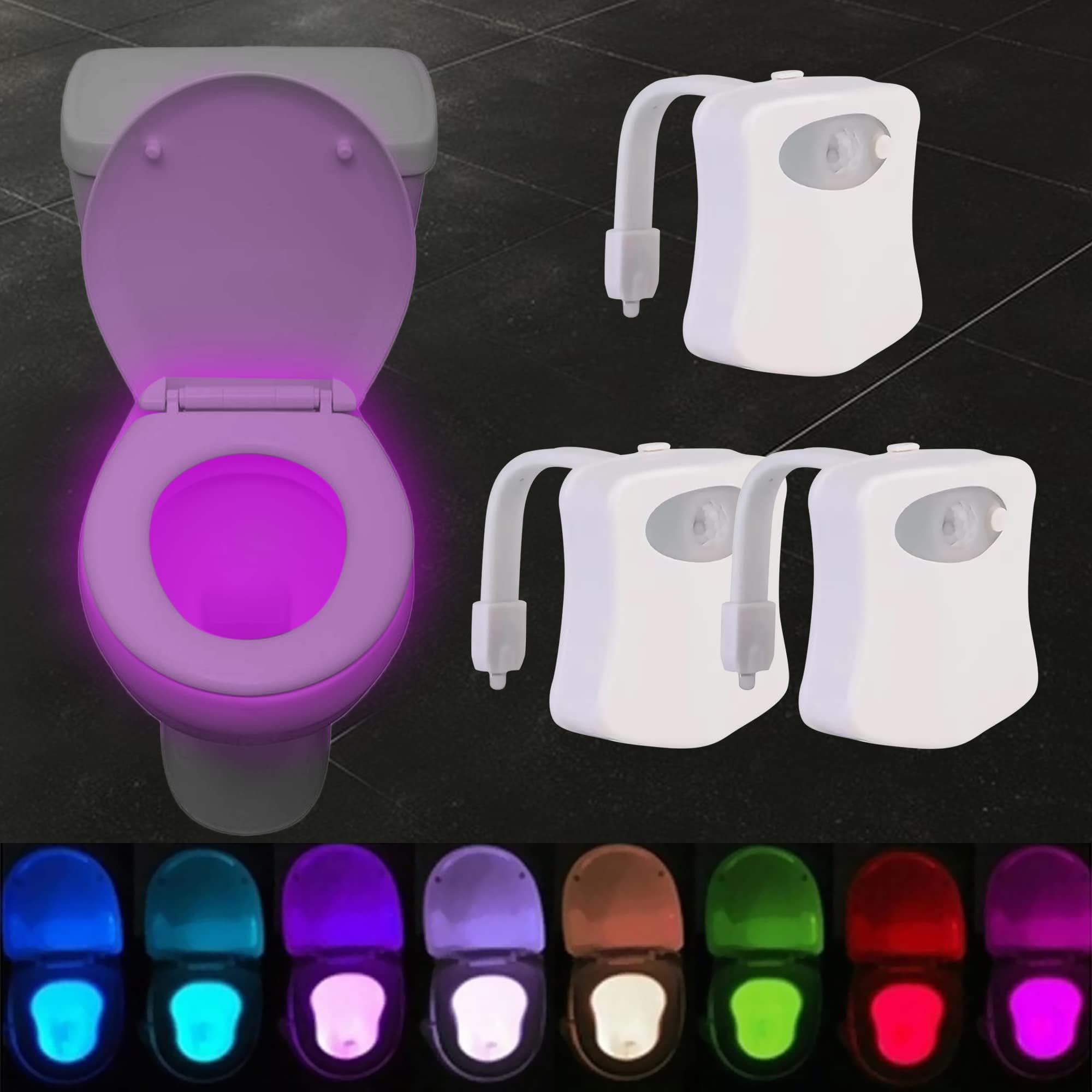 Parts Express Multi-Color Motion Sensor LED Toilet Night Light – Light Detection Sensor– Cool New Fun Gadget for Him, Her, Men, Women or Birthday Kid – Funny Unique Gift Idea(3)