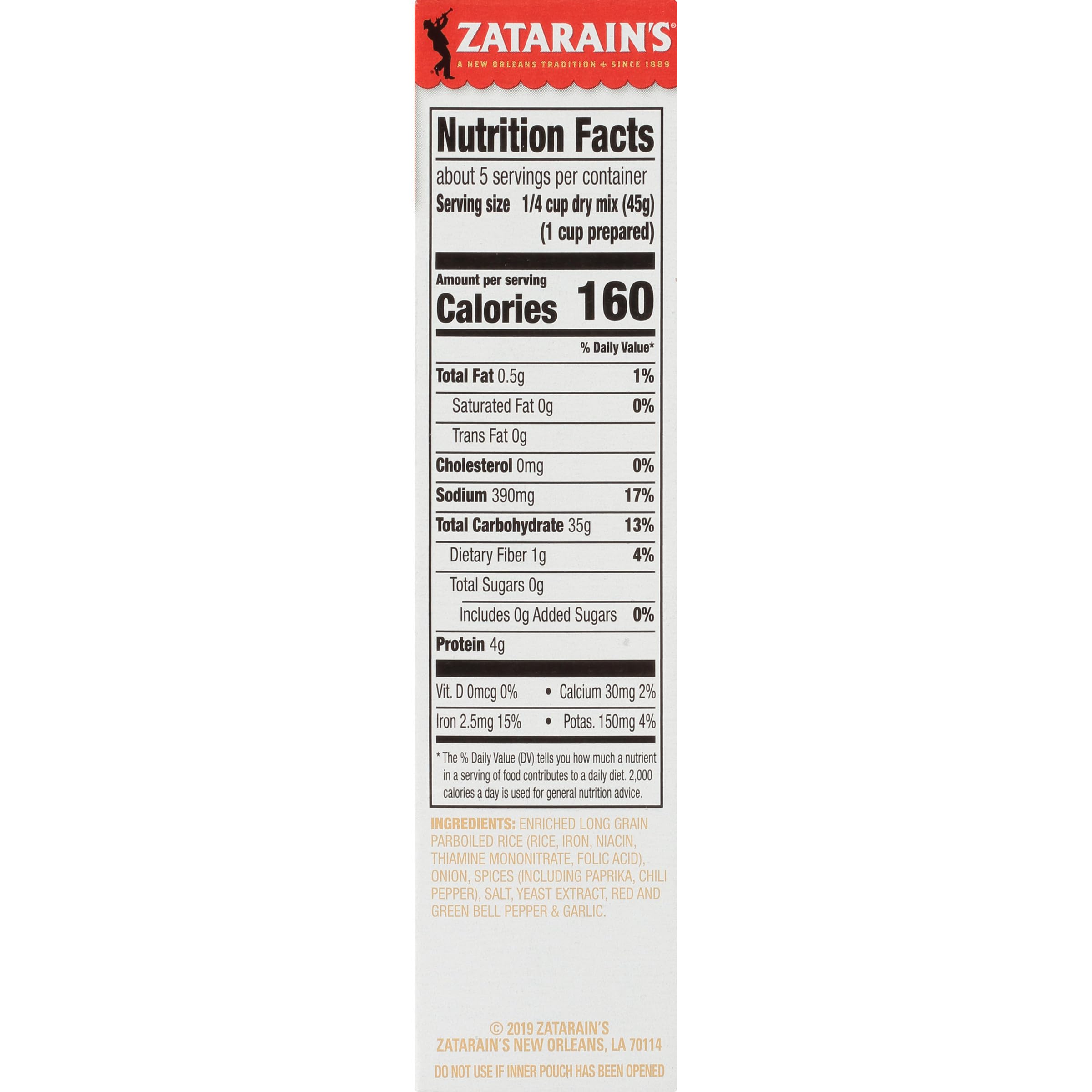 Zatarain's Mild Jambalaya Mix, 8 oz (Pack of 8)