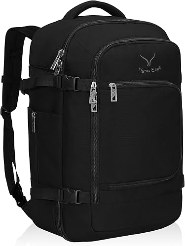 Hynes Eagle Mochila de viaje 40L aprobada para vuelo, mochila de mano para hombre, gran cabina, fin de semana, mochila para computadora portátil,