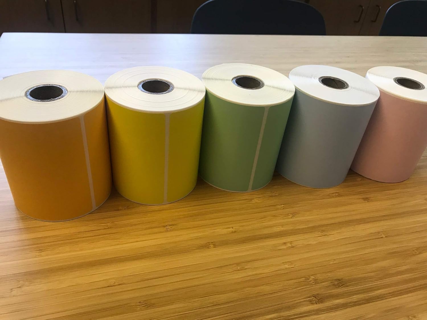 4" X 6" Direct Thermal Shipping Labels | Blue | 1" Cores w/Perfs Easy Tear | Made in USA | Printing Label | 1000 Labels | 250 Labels per Roll | 4 Rolls | Blank Labels