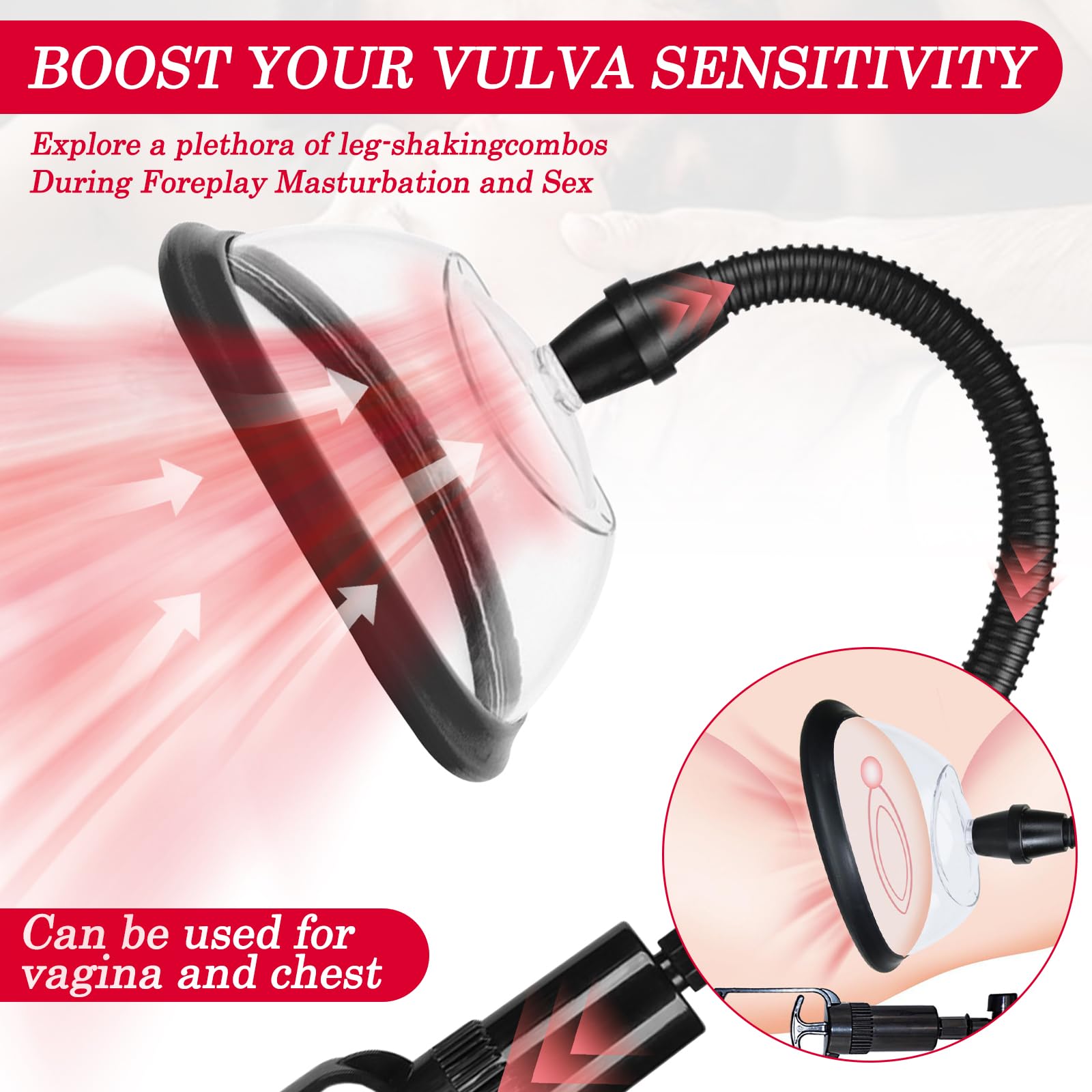Multifonction Pompe à Pénis avec Pompe à Vide Clitoris, Suceurs pour Mamelon, Pompes Jouet sexuel pour Homme Femme Couples, Masturbateurs masculins Sextoyse Couple Plaisir