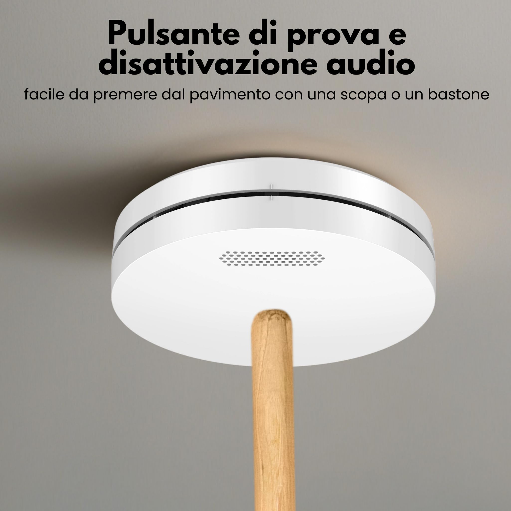 Aroha Smart Connect & Link Rilevatore di Fumo Collegabile e WiFi - Batteria da 10 Anni, Sensore Fumo WiFi Con App Tuya & Smartlife - Allarme Anticendio - 3 pezzi