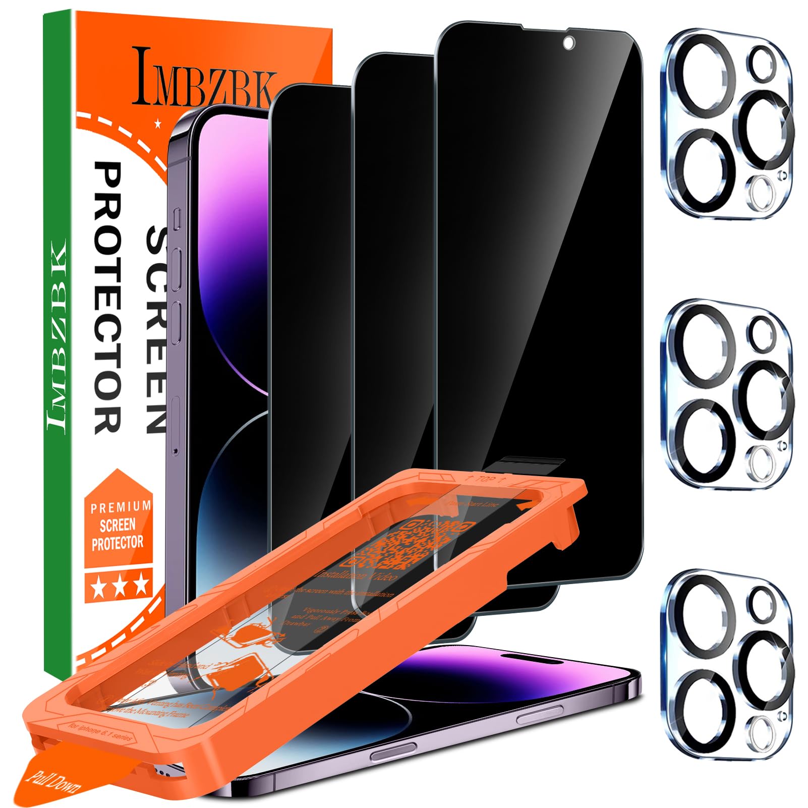 Amazon.com: IMBZBK Privacy Screen Protector for iPhone 14 Pro Max