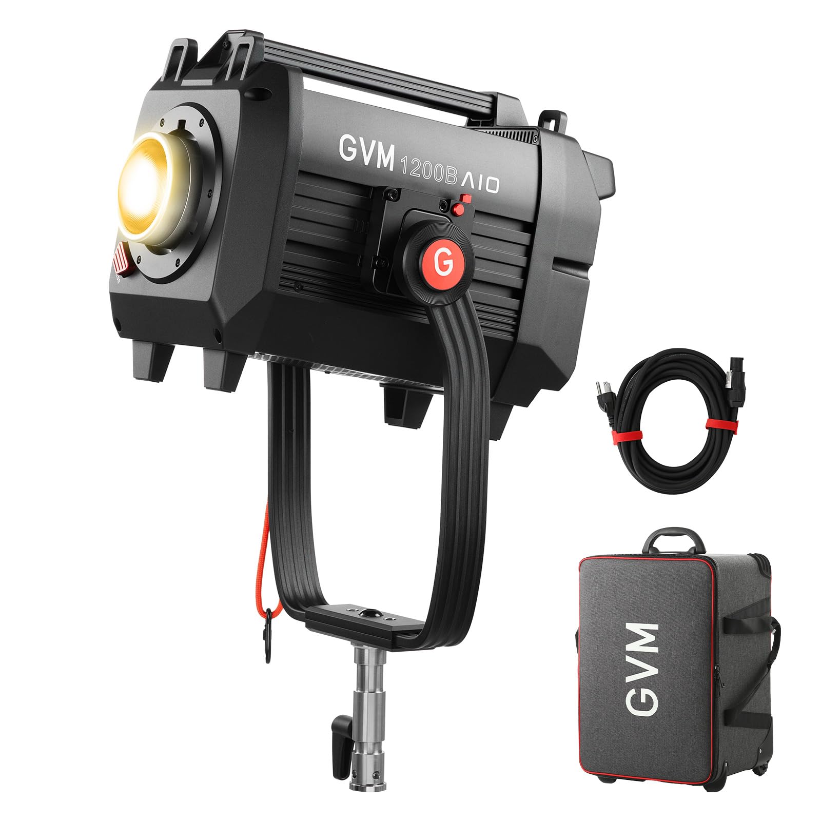 Photo 1 of GVM 1200W LED Video Light, 1200B AIO Film Lighting Kit, 42800lux/3m Photography Lighting kit with DMX Control, Continuous Output Video Lighting for TV Productions, Live Broadcasts