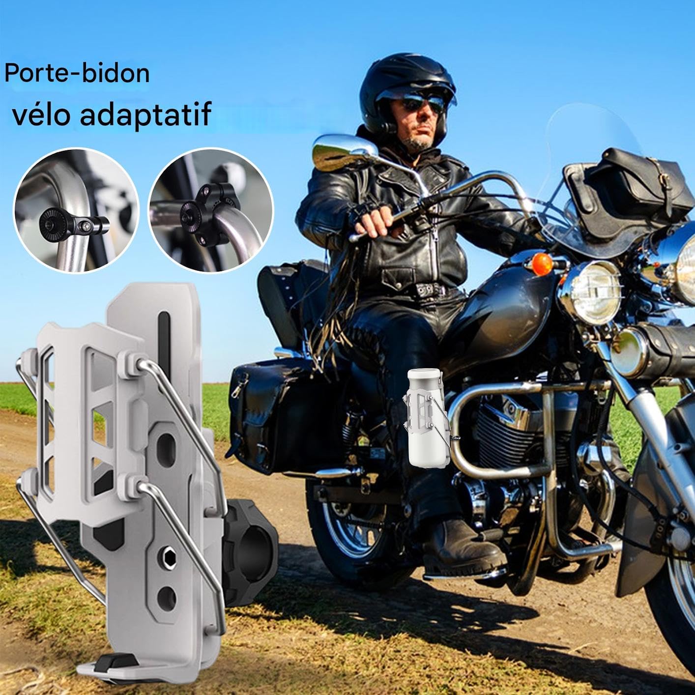 Bike Water Bottle Cage Uniwersalna Obrotowa Rama Na Butelkę 360 Stopni | Łatwy W Montażu Uchwyt Na Kubek Dla Dorosłych Mężczyzn I Kobiet Rowerów Górskich Szosowych I Miejskich