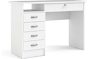 Tvilum Desk with 5 Drawers