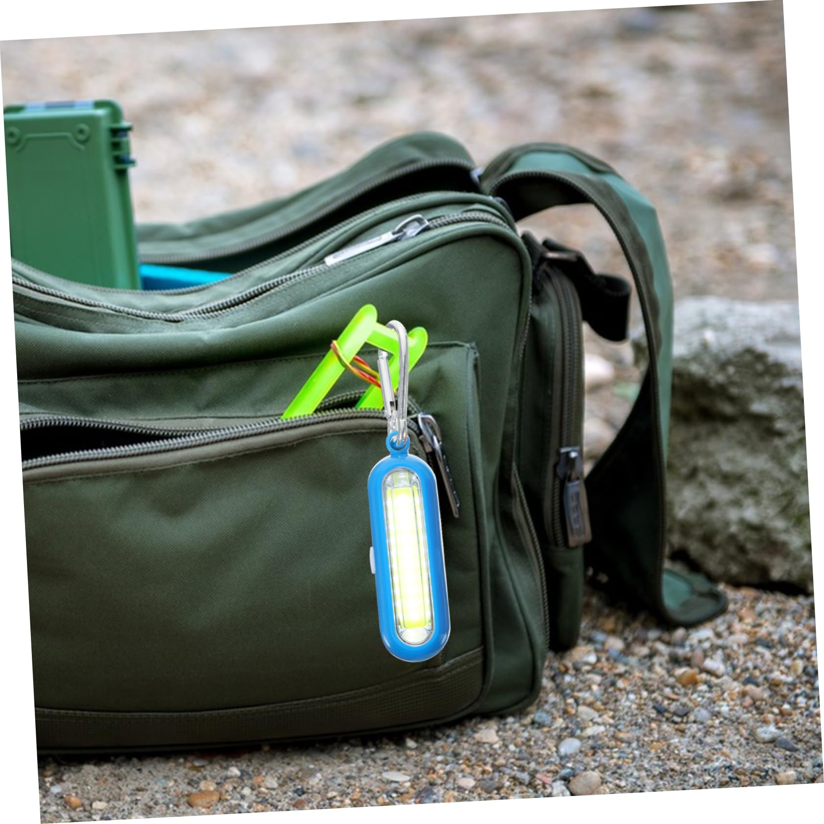 VANZACK 2sets Climbing Key Ring Flashlight Led Mini Light Torch Metal Plastic Keychain Waterproof Emergency Illuminating Lamp for Outdoor Camping Hiking 2pcs*2